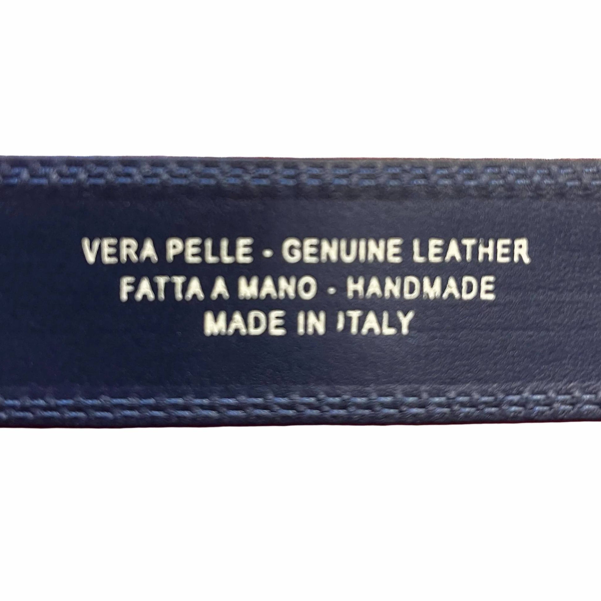 interno cintura blue navy in pelle accessorio in cuoio made in italy cuoieria taliana