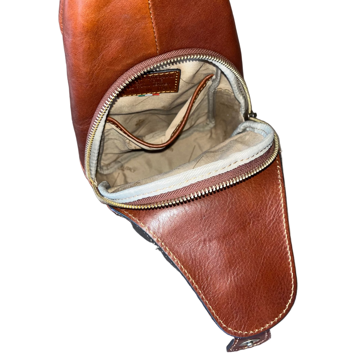 interno tasche dentro monospalla fast in pelle accessorio borsa spallone unisex made in italy cuoieria italiana