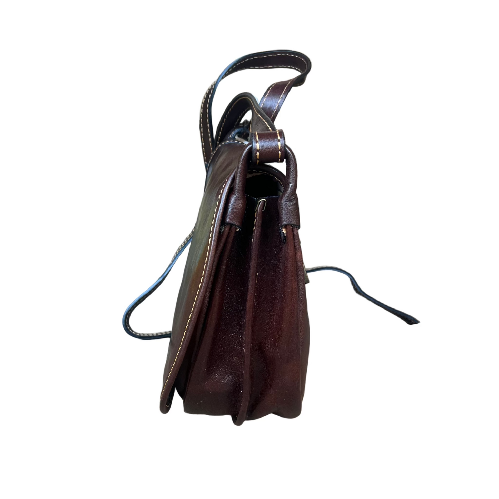 larghezza lato iris borsa postino a tracolla in pelle da donna made in italy cuoieria italiana