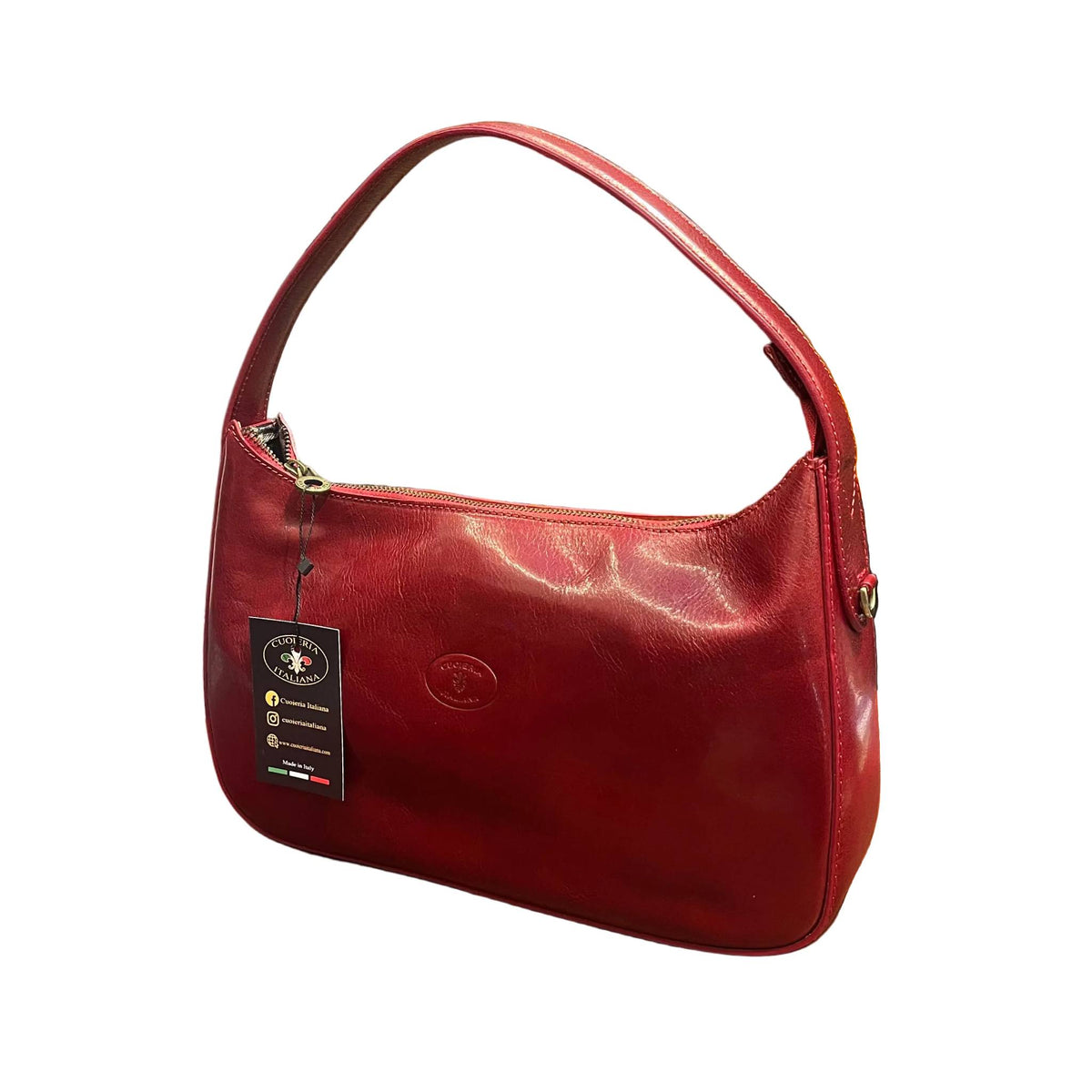 nebula borsa in pelle rossa a tracolla da donna borsa fatta a mano in cuoio made in italy cuoieria italiana®