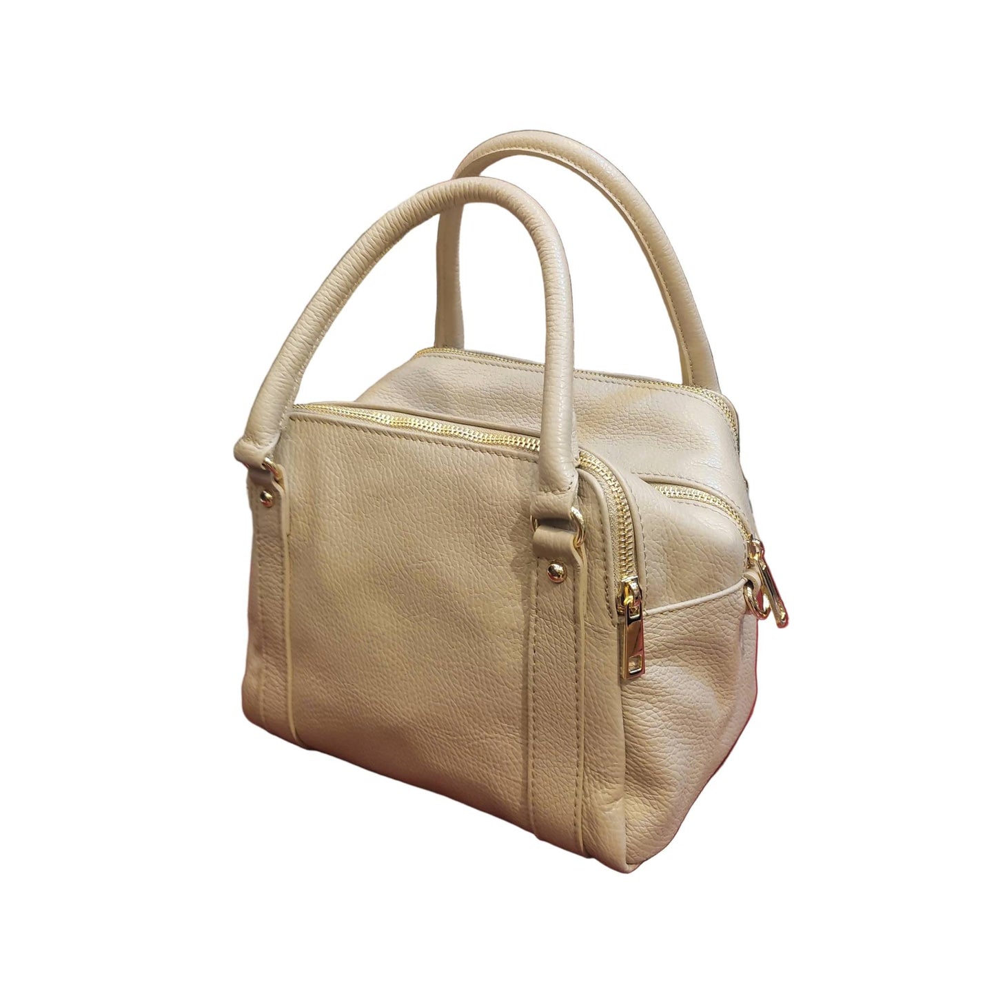 pegaso borsa bauletto a tracolla in pelle beige da donna artigianale made in italy cuoieria italiana