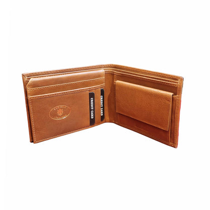 portafoglio da uomo classico in pelle interno cuoio naturale artigianale made in italy cuoieria italiana