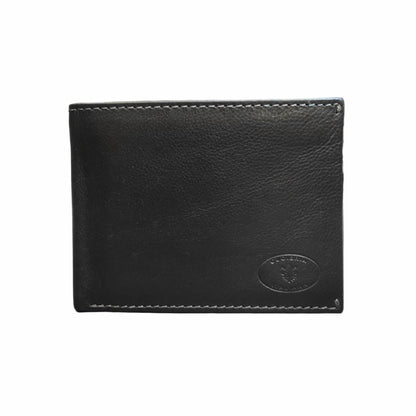 portafoglio da uomo classico in pelle nero artigianale made in italy cuoieria italiana