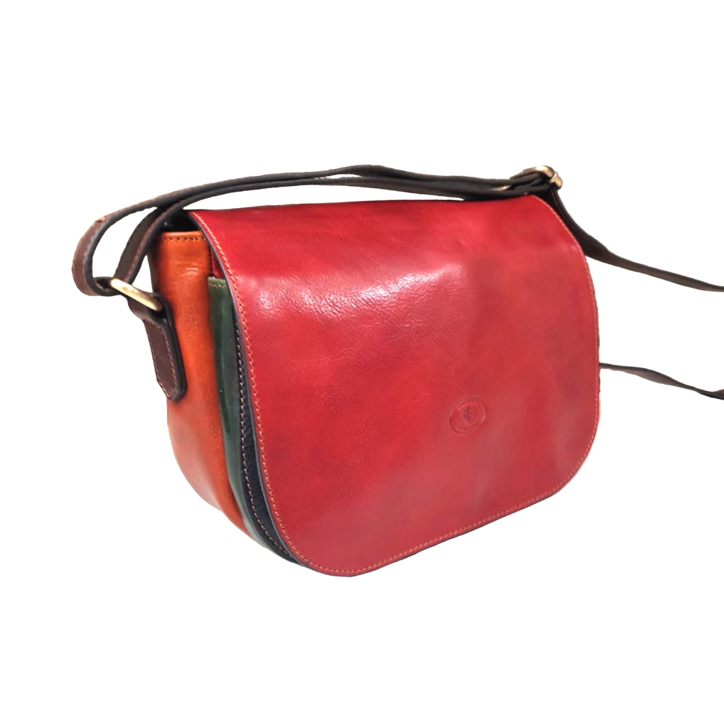 Borsa postino multicolor in pelle | Artigianale Made in Italy – Cuoieria Italiana