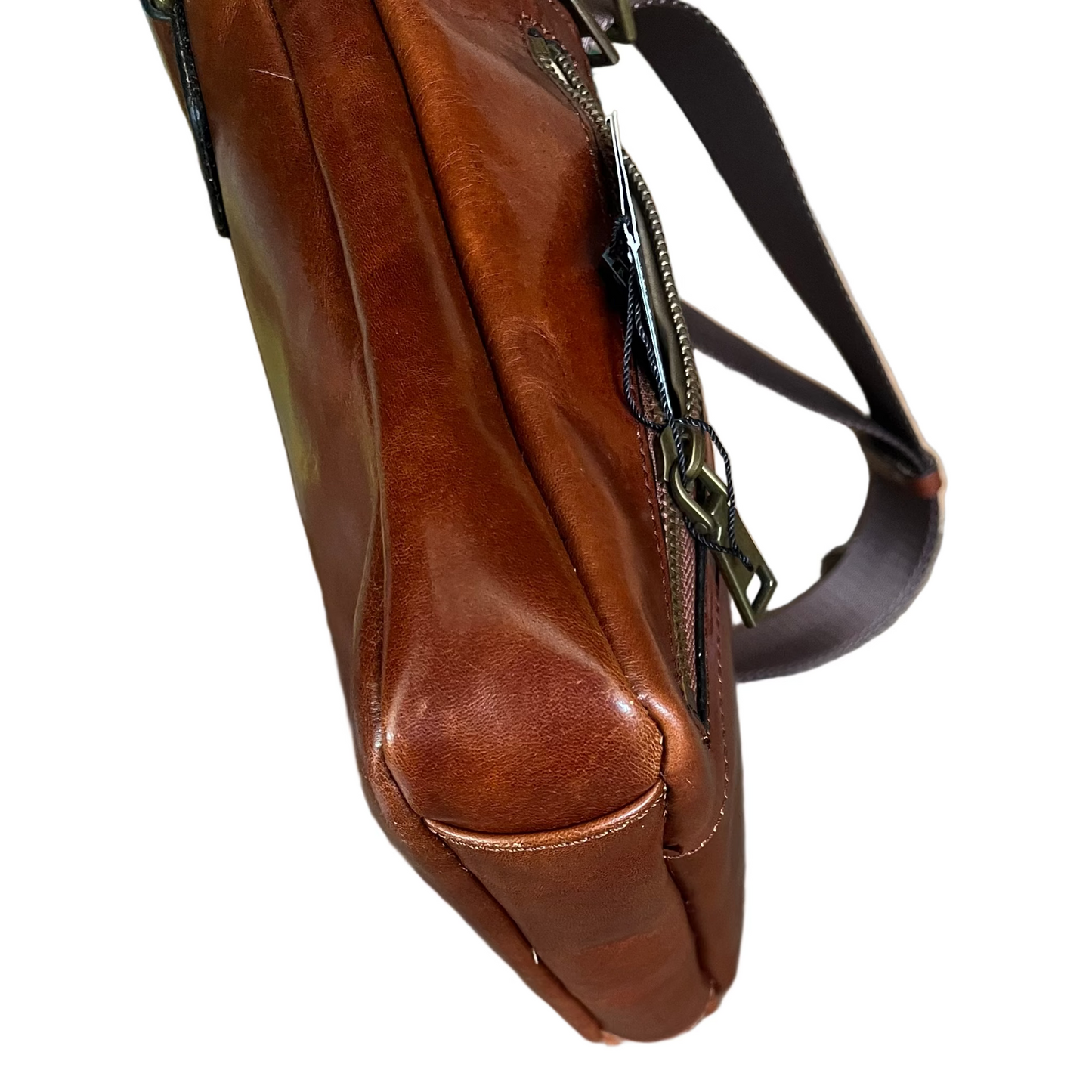 sotto Borsello porta tablet in pelle da uomo accessorio In cuoio artigianale Made in Italy Cuoieria Italiana