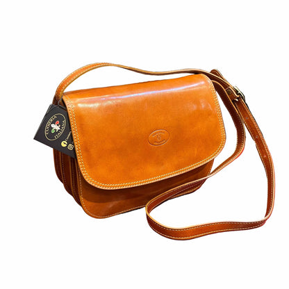 Stella grande – Borsa postino a tracolla in pelle da donna | Made in Italy – Cuoieria Italiana