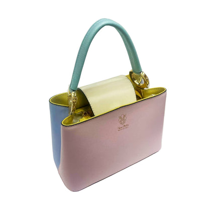 stellaris borsa a tracolla in pelle multicolor 1 grande da donna artigianale made in italy cuoieria italiana