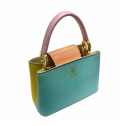 stellaris borsa a tracolla in pelle multicolor 2 grande da donna artigianale made in italy cuoieria italiana