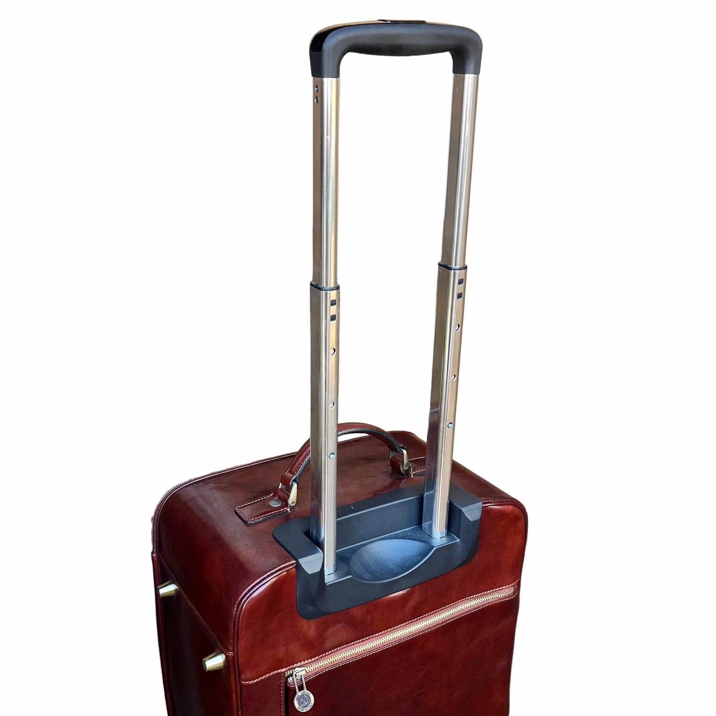 struttura Trolley Premium in pelle Valigia artigianale Made in Italy Cuoieria Italiana