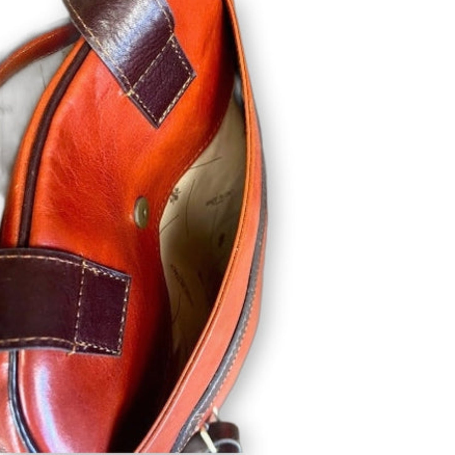 tasca nascosta posteriore Zaino grande in pelle Borsa porta PC Made in Italy Cuoieria Italiana