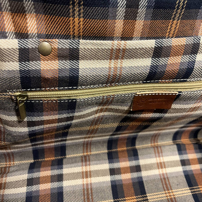 tasca zip cerniera interna gimnasio bagaglio a mano sportivo in cuoio borsa da viaggio borsone fatto a mano in pelle marrone classico made in italy cuoieria italiana®