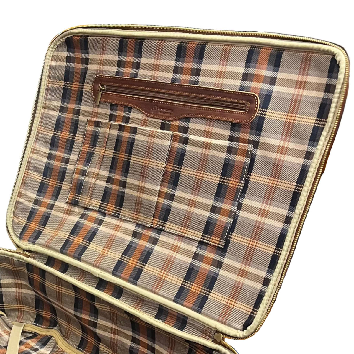 tasche interne corvus valigia in cuoio da bagaglio a mano trolley fatto a mano in pelle marrone classico made in italy cuoieria italiana®