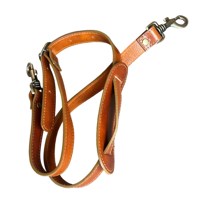 tracolla borsone in pelle tinta cuoio naturale bagaglio a mano artigianale made in italy cuoieria italiana