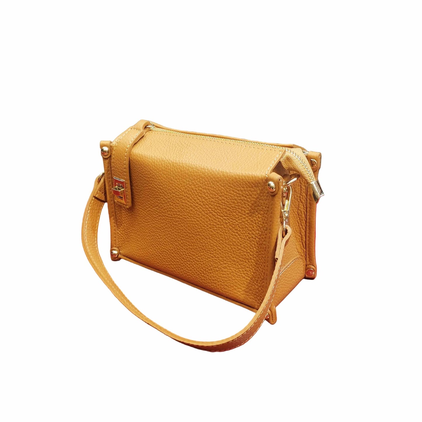 uranus borsa a tracolla in pelle cammello da donna artigianale made in italy cuoieria italiana