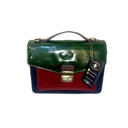 Valigetta multicolor in pelle | Borsa da lavoro artigianale Made in Italy – Cuoieria Italiana